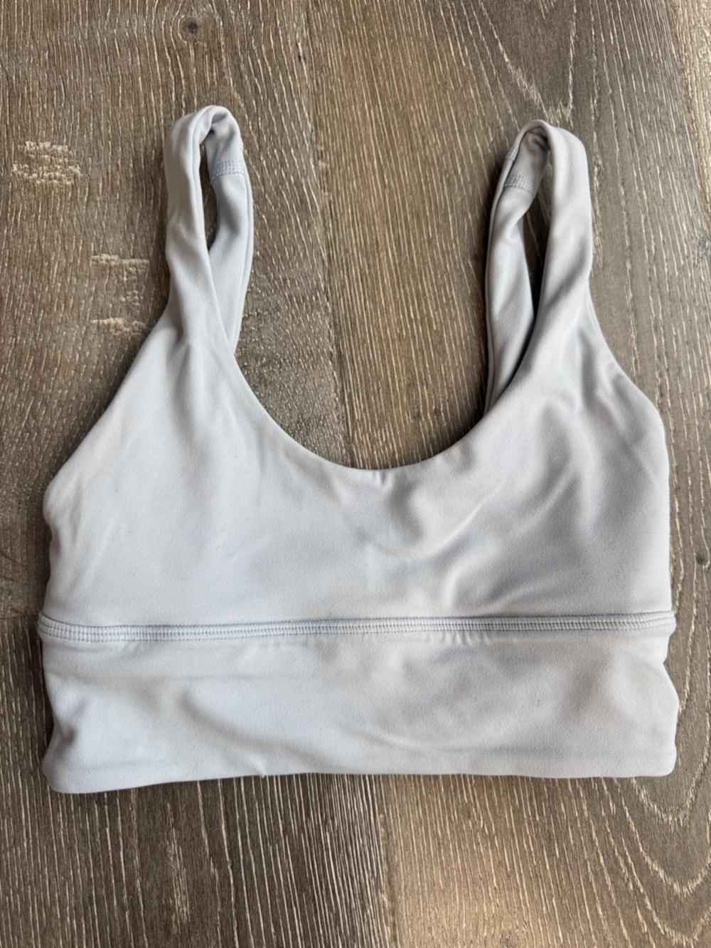 lululemon athletica Light Gray Seamless Sports Bra AZ0520